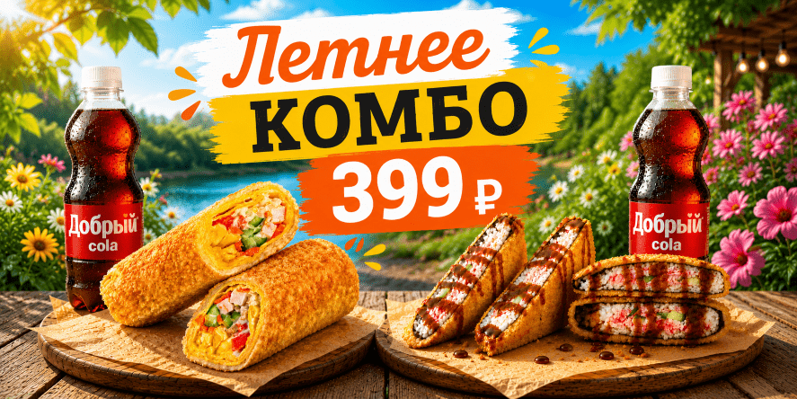 Летние комбо уже в меню!